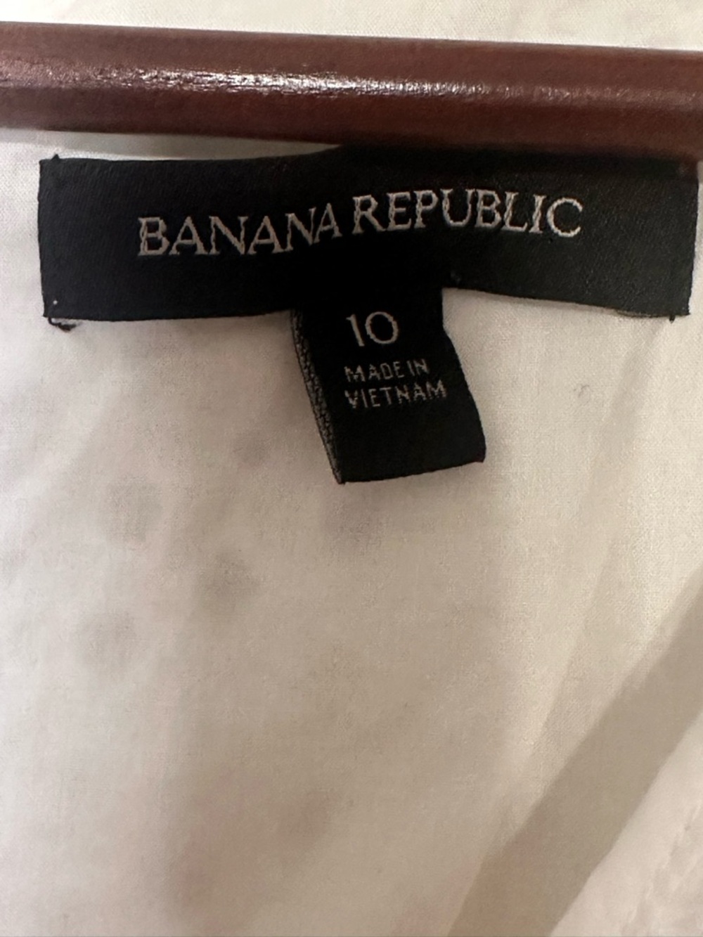 Banana Republic White Eyelet V-Neck Mini Dress Size 10 - Picture 4 of 4